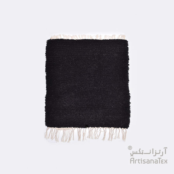 5-Camomille-Noir-zarbia-tapis-Descente-de-lit-Rug-carpet-laine-sheep-wool-artisanat-artisanatex-handmade-craft-tunisie-tunisia